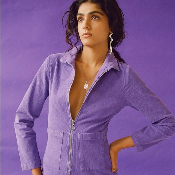 Paloma Wool Paufi Corduroy Purple Jumpsuit - Picture 4 of 8